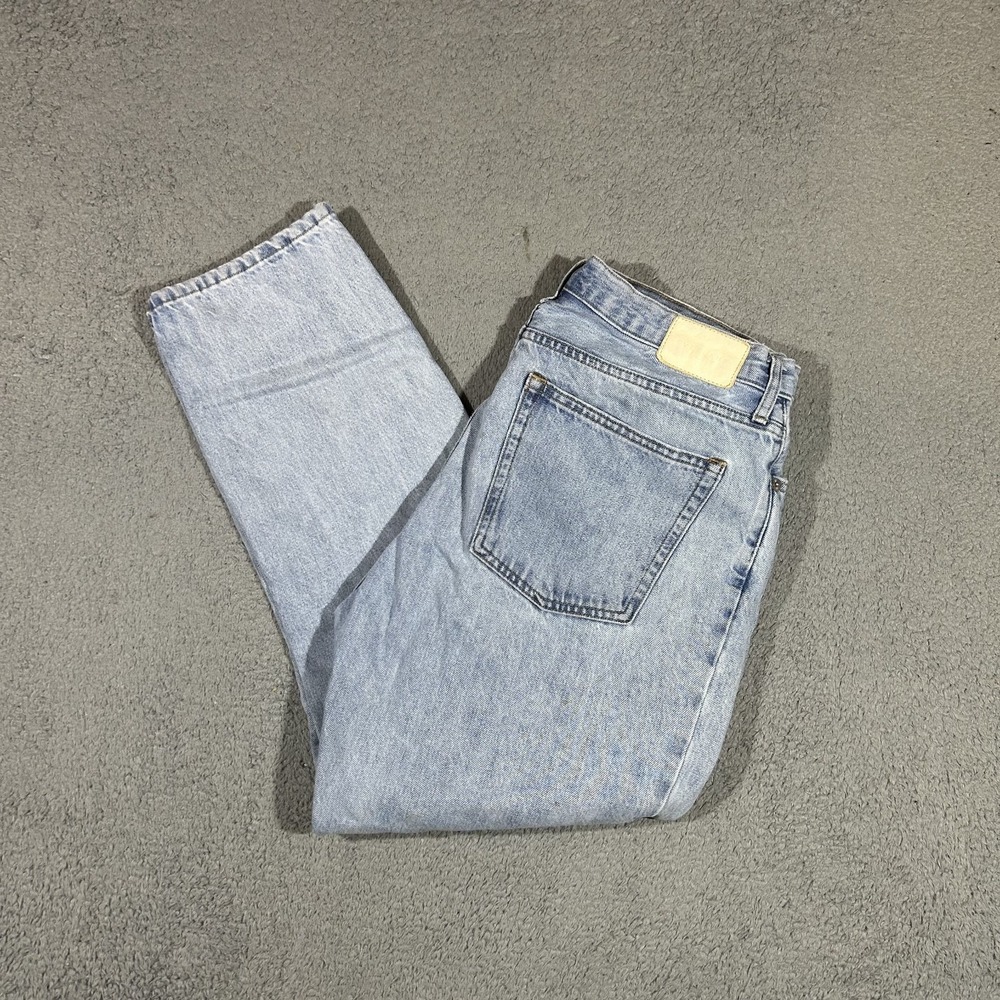Everlane The 90s Cheeky Jean Light Wash Blue Organic Cotton Womens 33x27 #4062